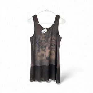 NWT 2010’s Era Origami by Vivien Horse & Rodeo Y2K Style Graphic Tank Top Size S